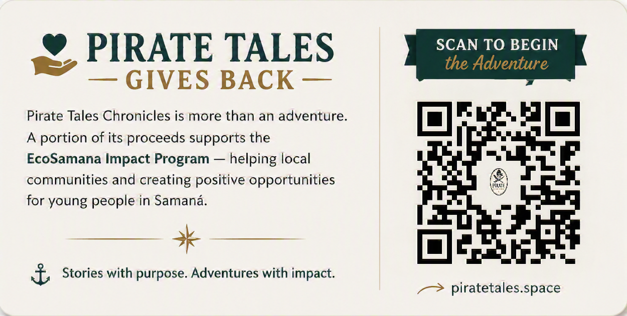 Pirate Tales Gives Back QR code